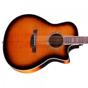 Crafter NOBLE VTG Electro-Acoustic Cutaway Guitar - Flame Maple